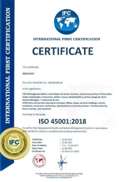 ISO 45001 · Sécurité