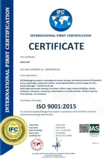 ISO 9001 · Qualité